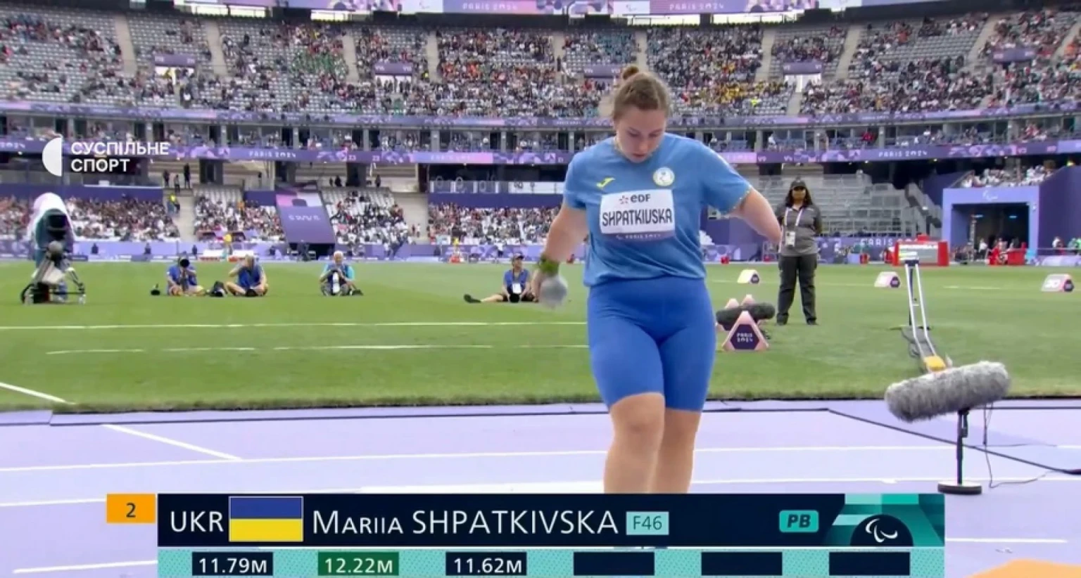 Вінничанка Марія Шпатківська виборола срібну медаль Паралімпіади-2024 у штовханні ядра
