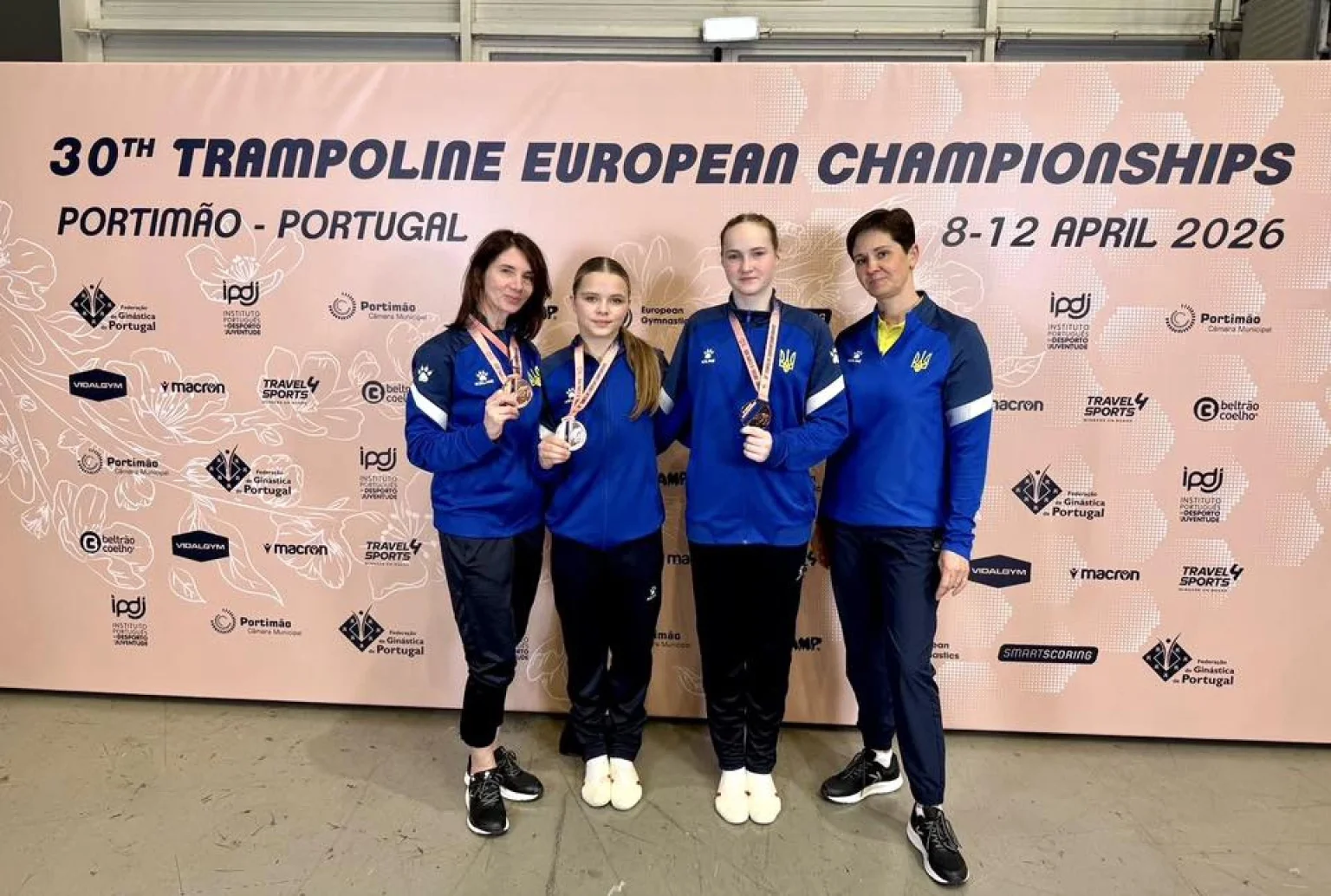 Вінничанки здобули бронзу на чемпіонаті Європи зі стрибків на батуті у Португалії