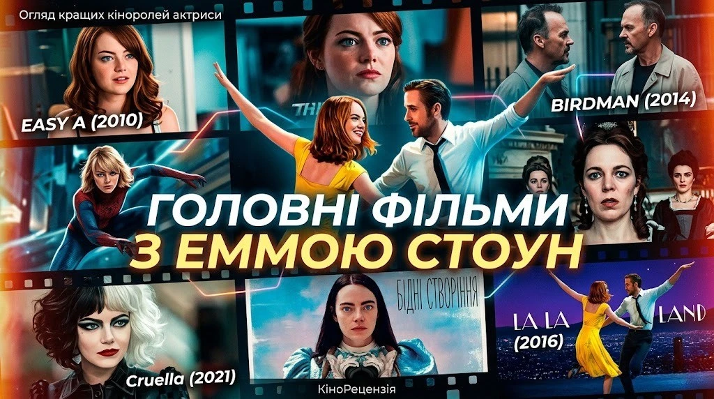 Фільми з Еммою Стоун: повний список від дебюту до «Оскара»
