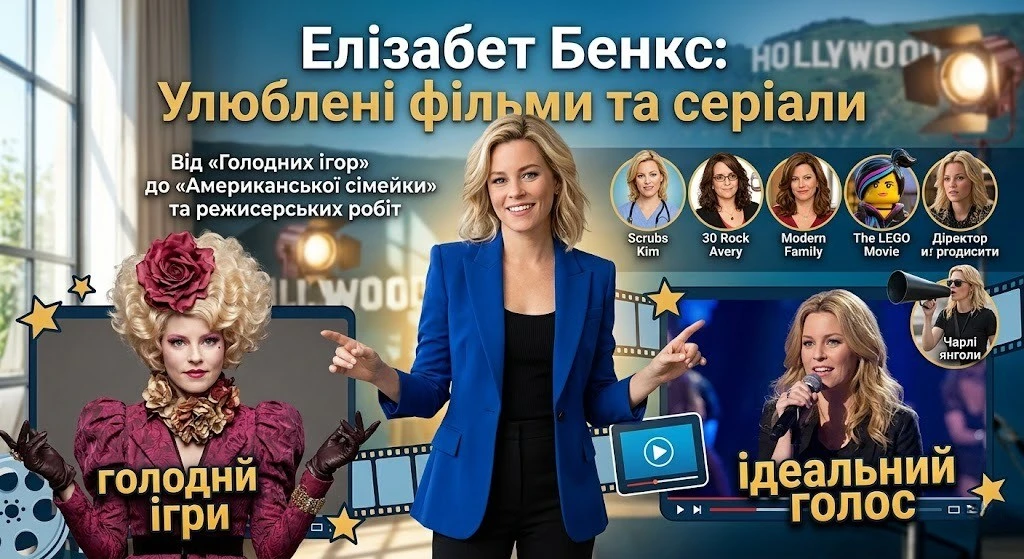 Елізабет Бенкс: фільми й серіали що варто подивитись