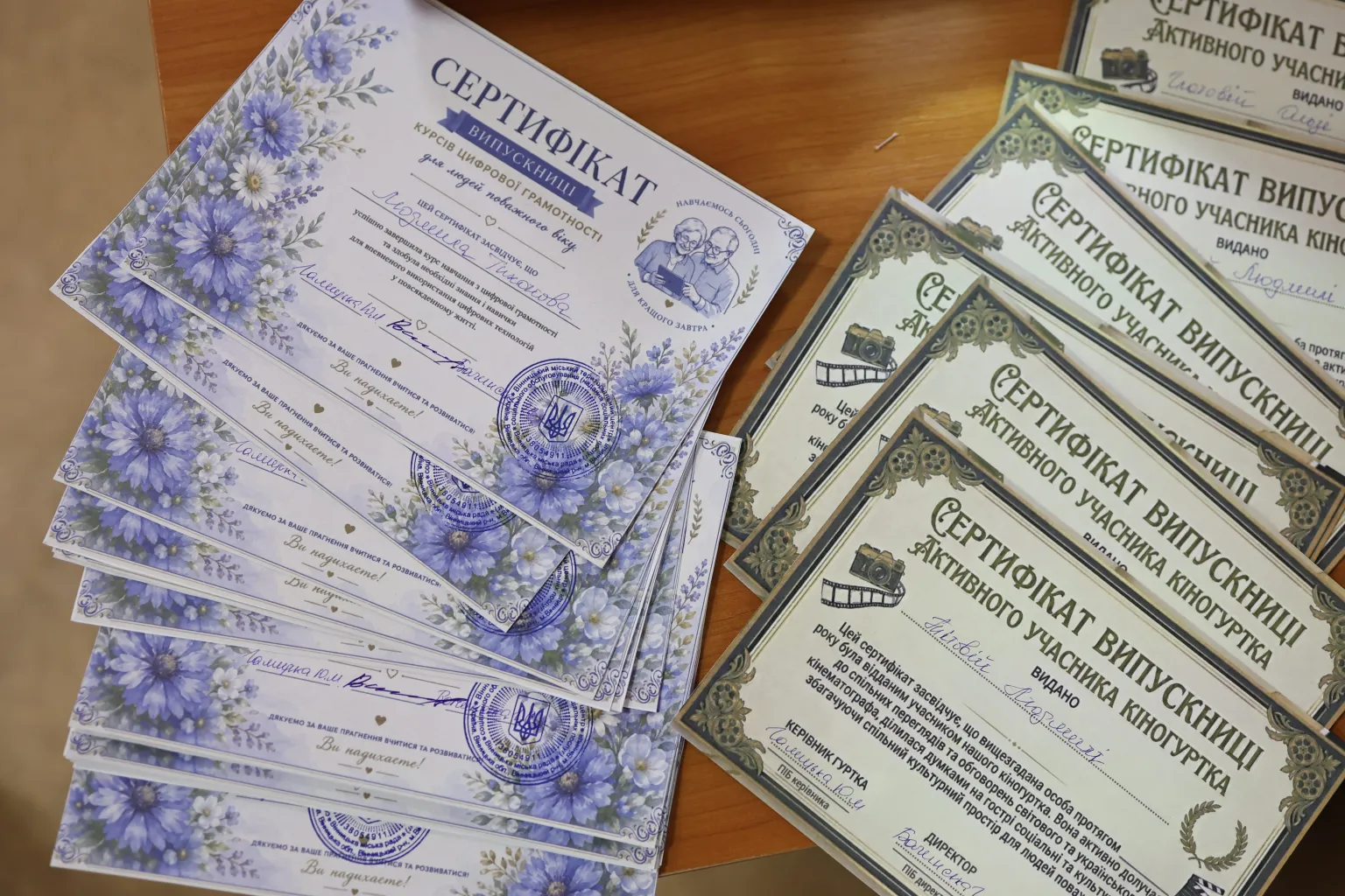 Вінничани золотого віку опанували цифрові технології та кіномистецтво